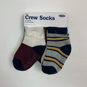 NWT OLD NAVY BABY CREW SOCKS VARIETY 8 PACK